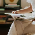 Woman Reads Anxiety Calming Scripture