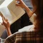 Woman Reads Anxiety Calming Scripture