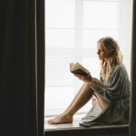Woman Reads Anxiety Calming Scripture