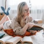 Woman Reads Anxiety Calming Scripture