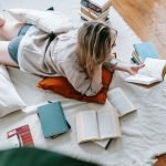 Woman Reads Anxiety Calming Scripture