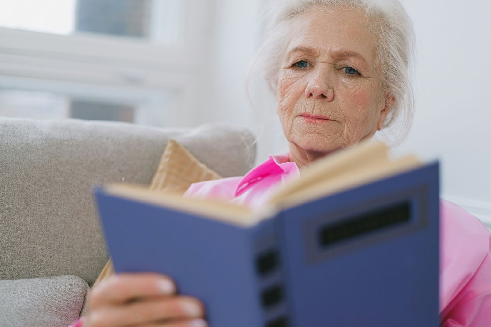 Woman Reads Anxiety Calming Scripture