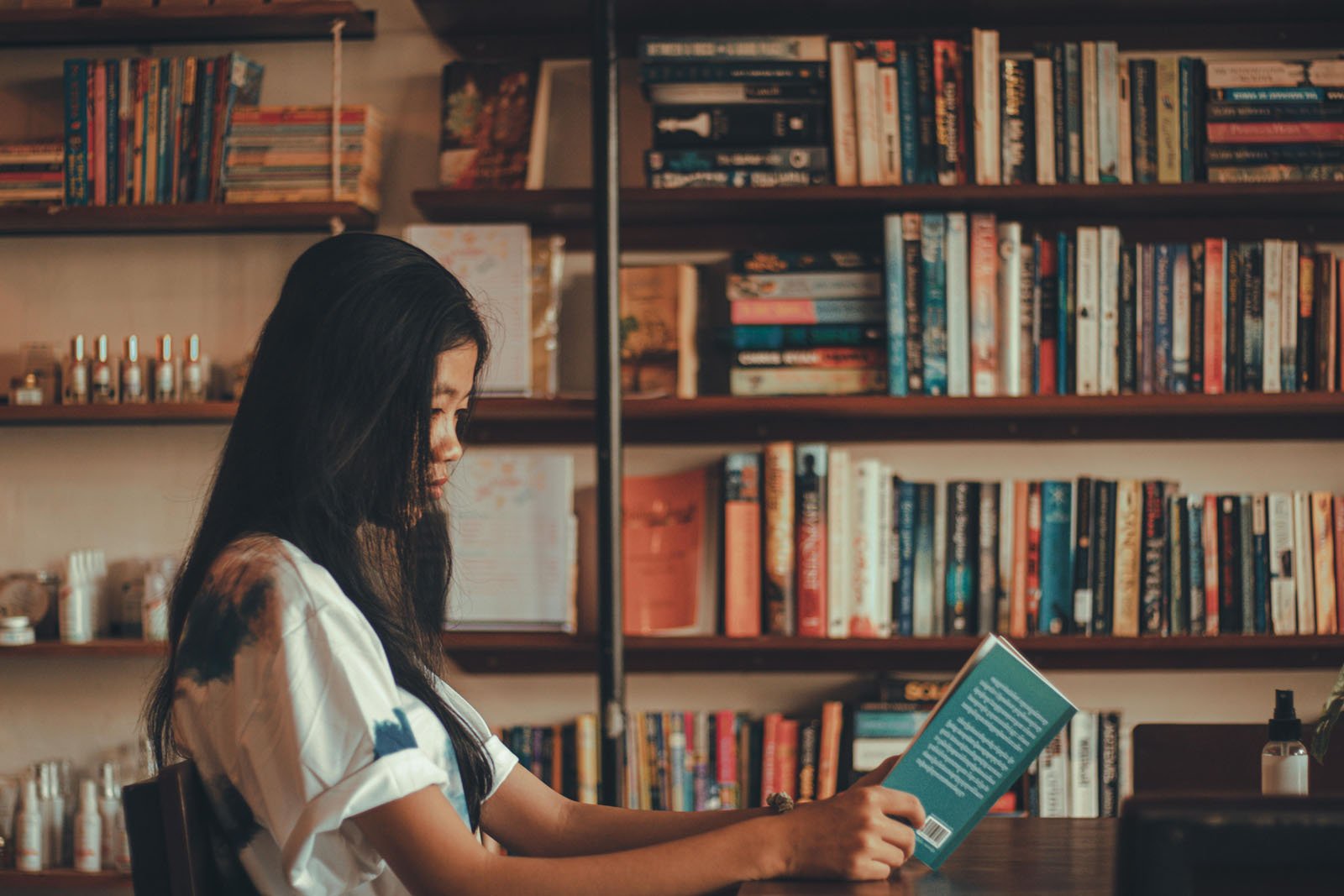 Woman Reads Anxiety Calming Scripture