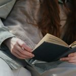 Woman Reads Anxiety Calming Scripture