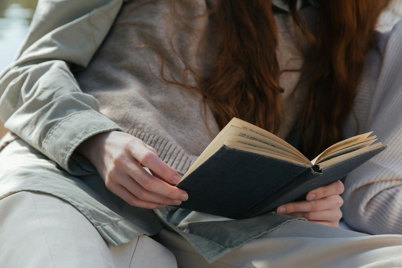 Woman Reads Anxiety Calming Scripture