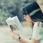 Woman Reads Anxiety Calming Scripture