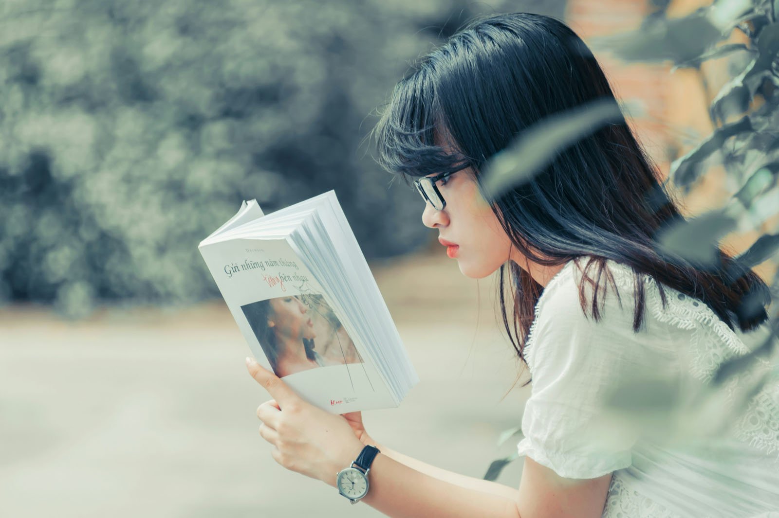 Woman Reads Anxiety Calming Scripture