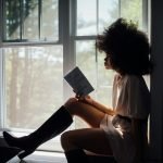 Woman Reads Anxiety Calming Scripture