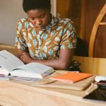 Woman Reads Anxiety Calming Scripture