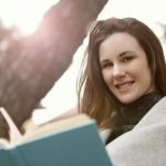 Woman Reads Anxiety Calming Scripture