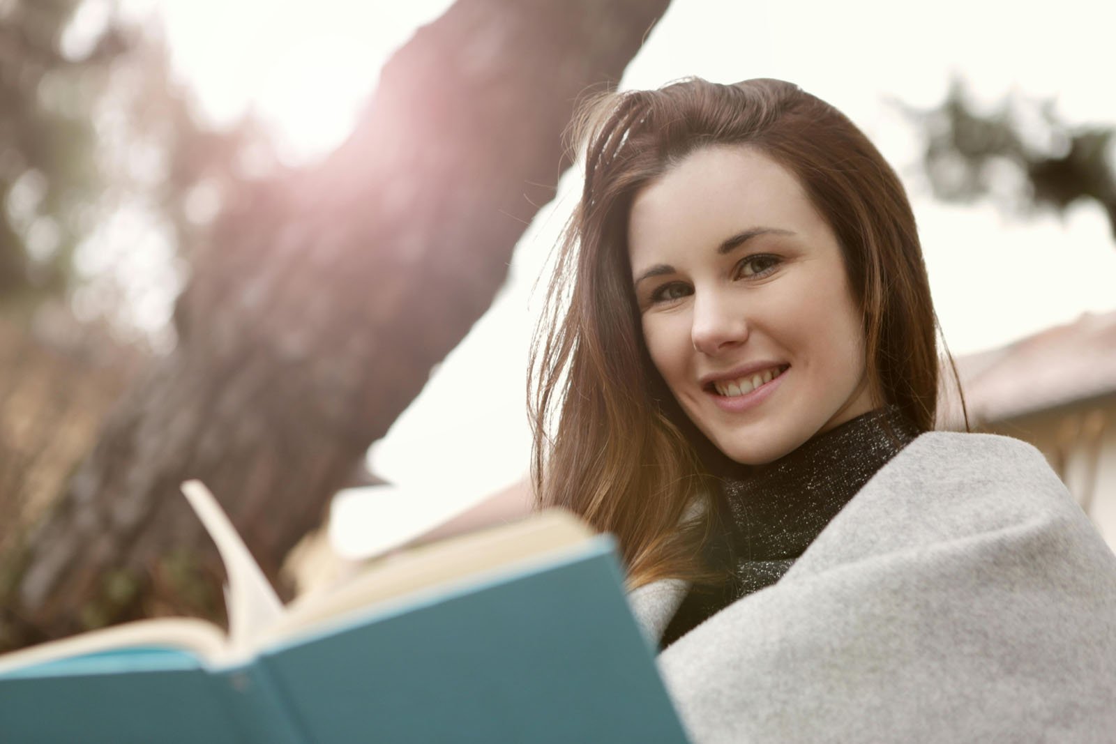 Woman Reads Anxiety Calming Scripture